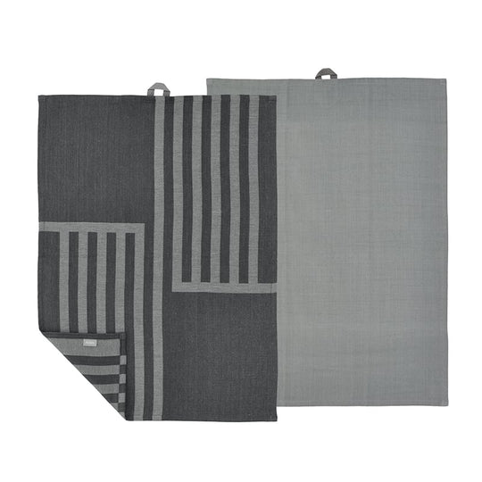 Södahl Reflection viskestykke grå 2 stk 70x50 cm