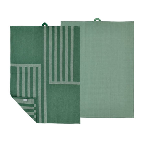 Södahl Reflection viskestykke pine green 70x50 cm 2 stk