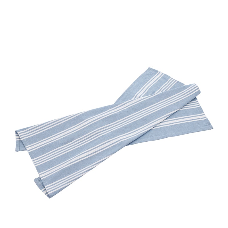 Recycle Eco Stripe viskestykke lyseblå 70x50 cm