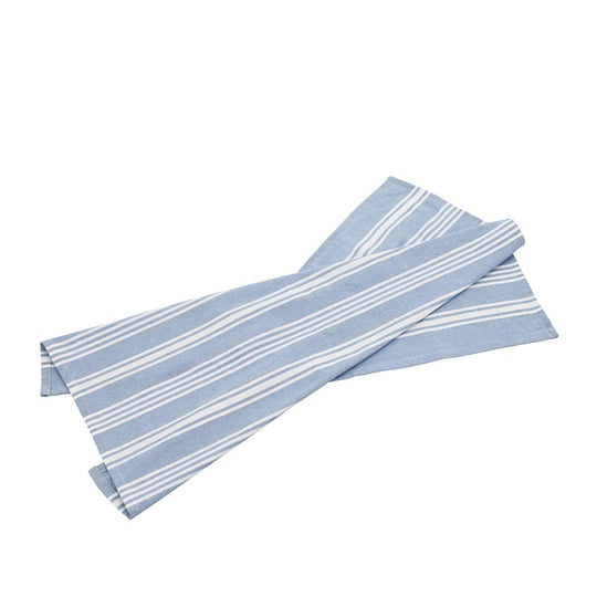 Recycle Eco Stripe viskestykke lyseblå 70x50 cm
