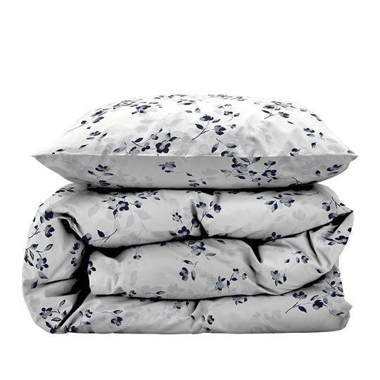 Södahl Cherry Blossom sengesæt dueblå 140x200 cm
