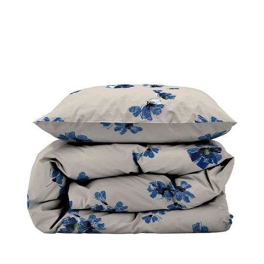 Södahl Flora sengetøj blå 140x220 cm