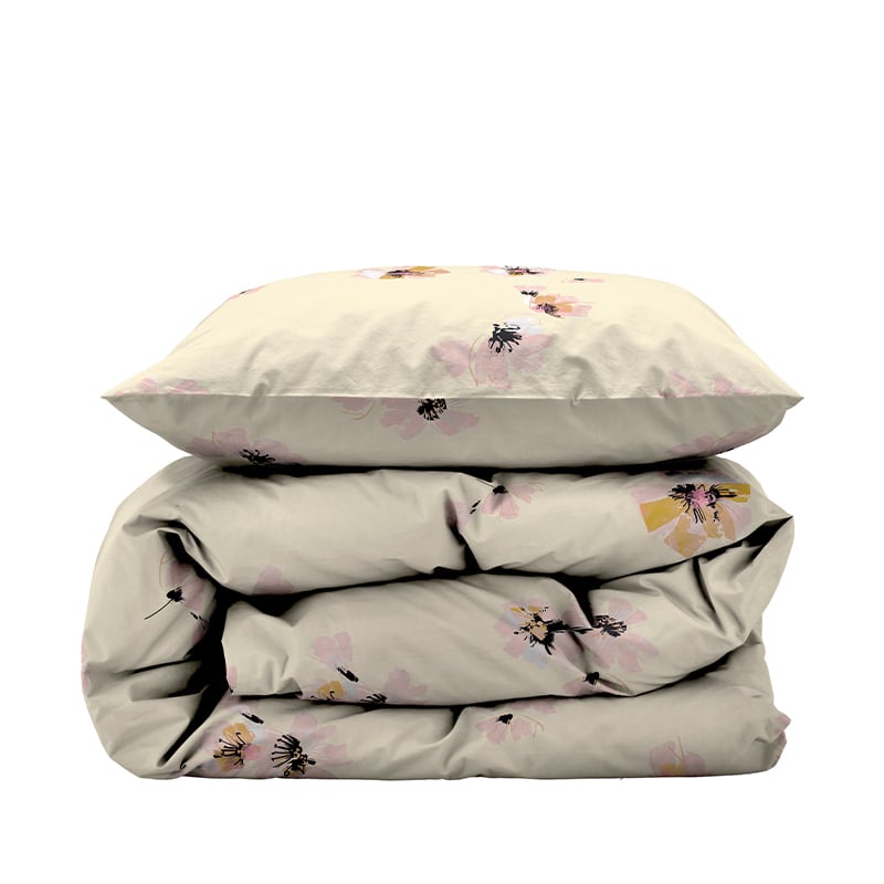 Södahl Flora sengetøj lyserød 140x220 cm