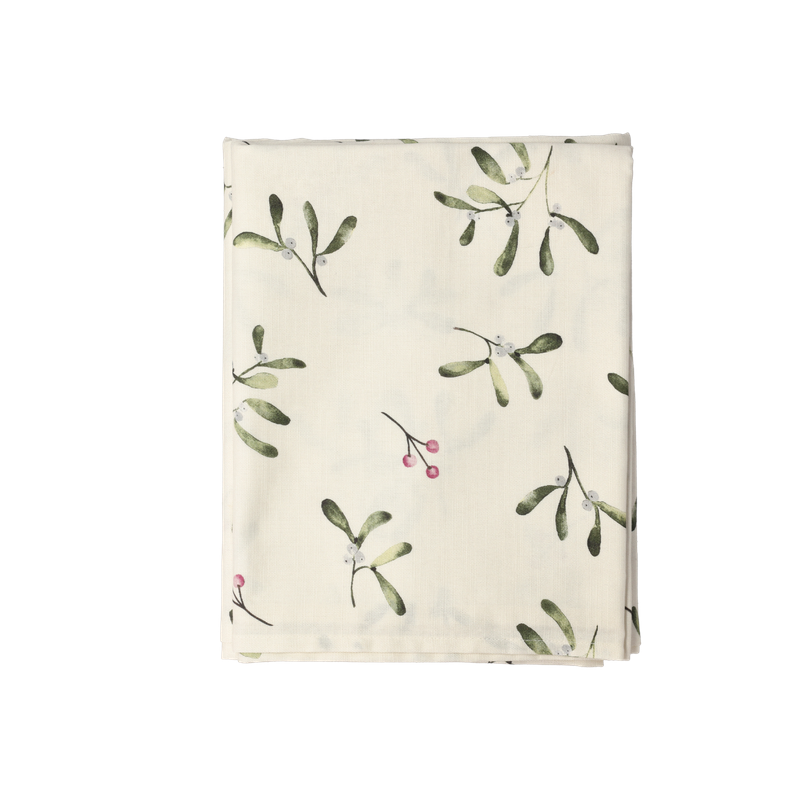 Södahl juledug mistletoe natur 140x250 cm