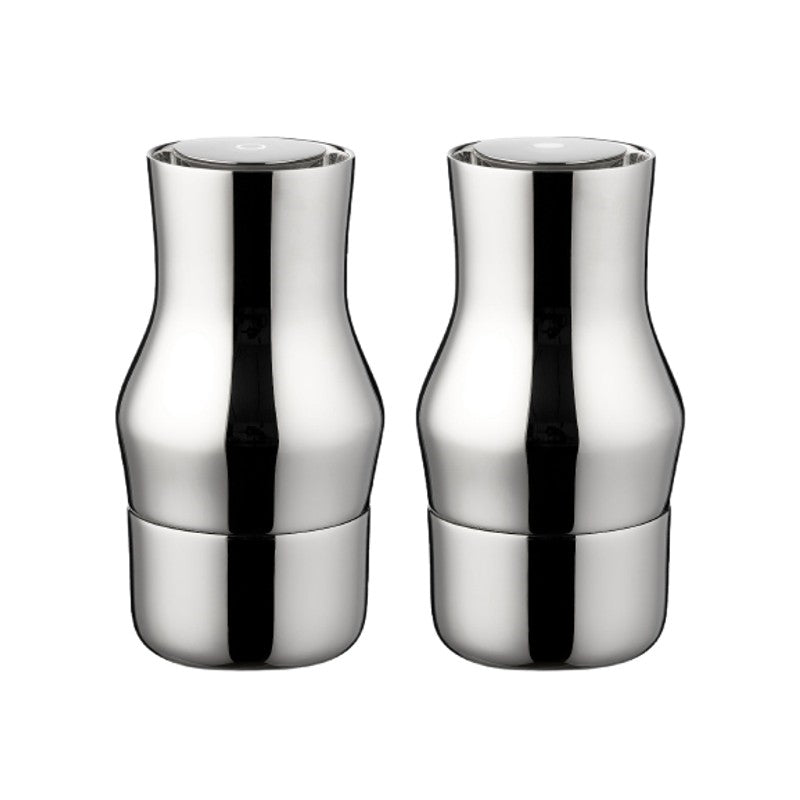 Gense Dorotea salt- og peberkværnsæt blankt stål H14 cm