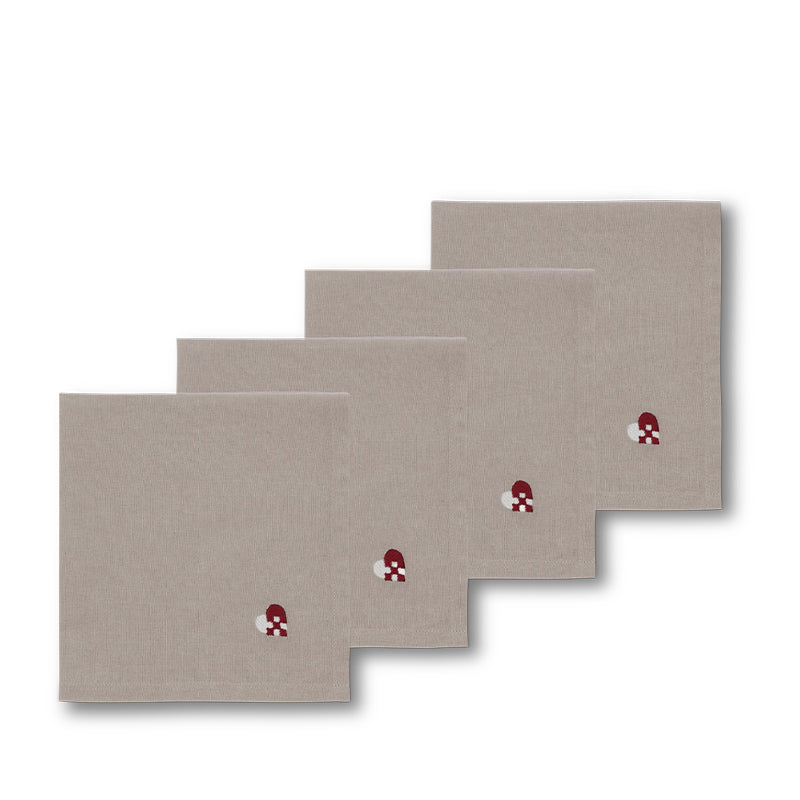 Södahl Christmas Hearts stofservietter 40x40 cm