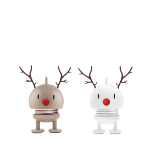 Hoptimist Reindeer Bumble XS figur sæt latte/hvid
