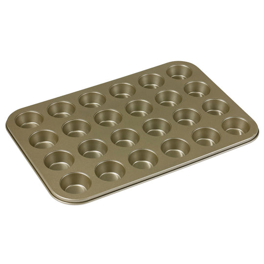 Aldente muffinform 24 huller - Guld
