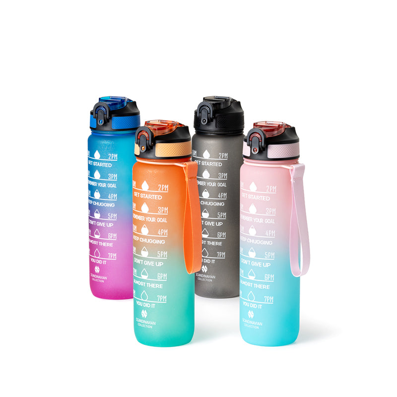 Drikkeflaske Motivation 1 liter assorteret