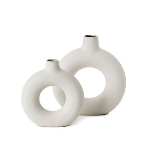 Olsen Home rund keramik vase 2 stk