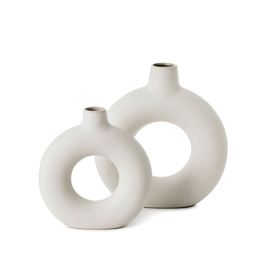 Olsen Home rund keramik vase 2 stk