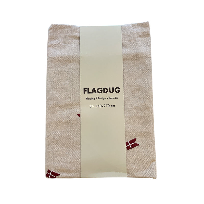 Flagdug i hørfarve 140X270 cm