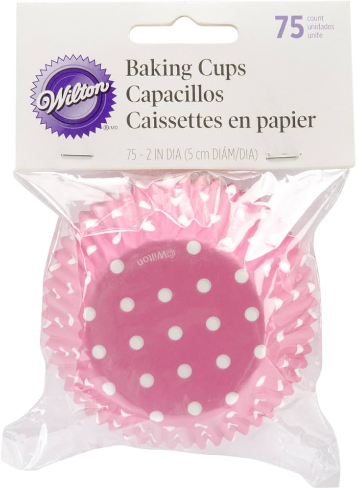 Wilton pink dots alm. muffins forme 7