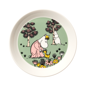 Moomin Arabia Omsorg tallerken lysegrøn Ø19 cm