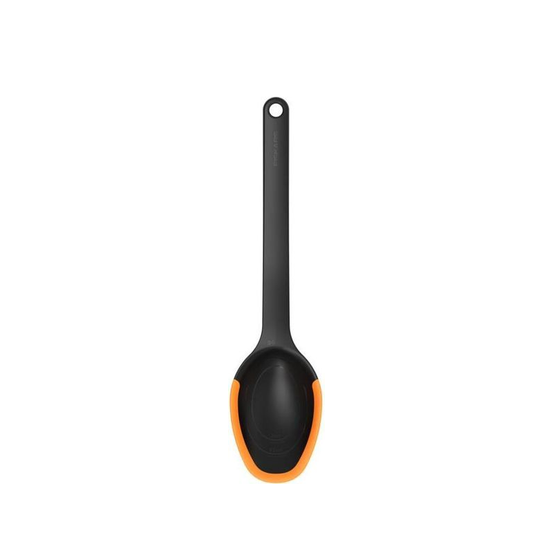 Fiskars Functional Form grydeske med silikone sort 29,2 cm