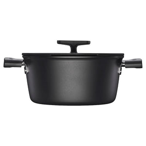 Fiskars Hard Face gryde sort med låg 3.5 liter