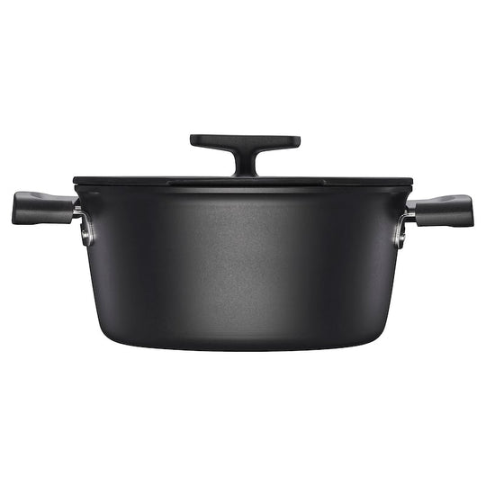 Fiskars Hard Face gryde sort med låg 3.5 liter