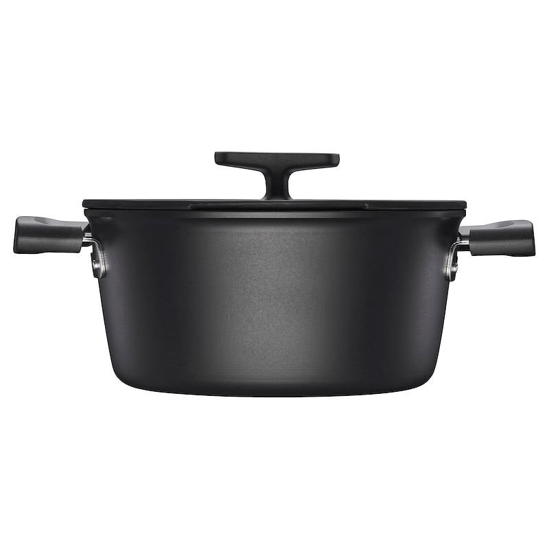 Fiskars Hard Face gryde sort med låg 3.5 liter