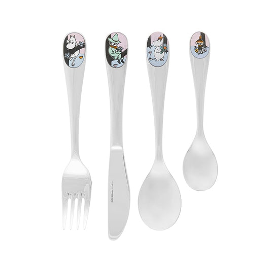 Moomin Arabia Venner for evigt børnesæt stål 4 stk.