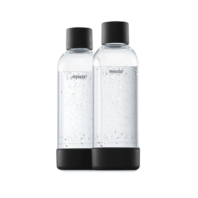 MySoda flaske black 1 liter 2 stk.