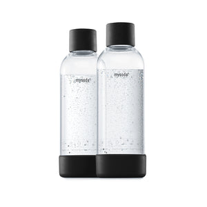MySoda flaske black 1 liter 2 stk.