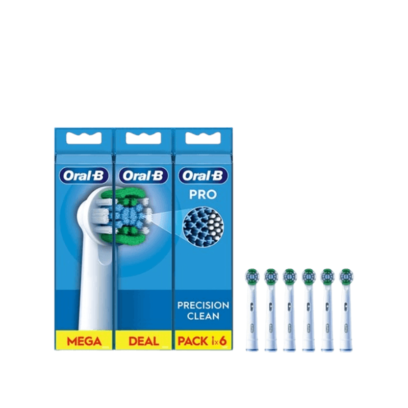 Oral-B Pro Precision Clean tandbørstehoveder hvid 6 stk.