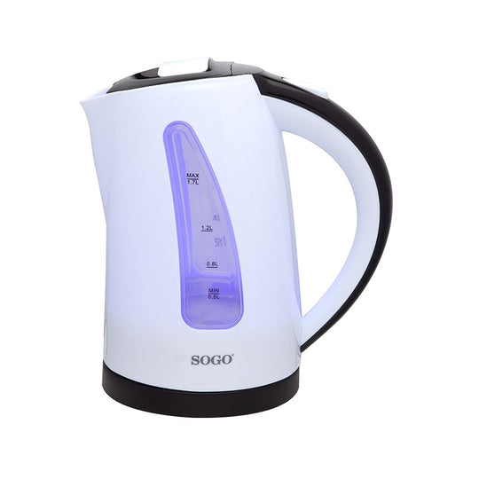 Sogo elkedel hvid 2200 W, 1,7 liter