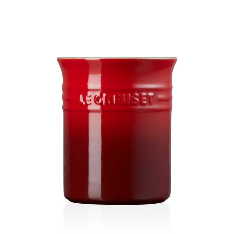 Le Creuset bestik- og redskabskrukke cerise 15 cm