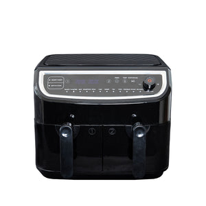 Gastronoma Low Fat dobbelt airfryer & dehydrator sort 9 liter - 2400 watt