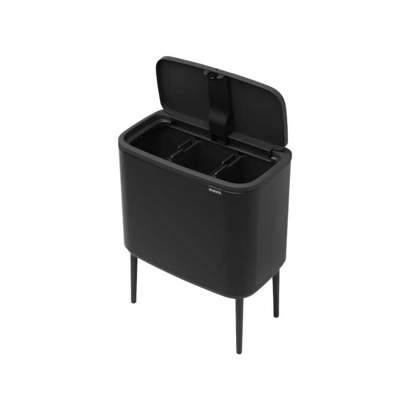 Brabantia Bo Touch Bin affaldsspand mat sort 3x11 liter