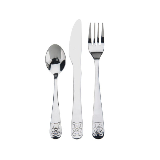 Børnebestik stål 3 dele