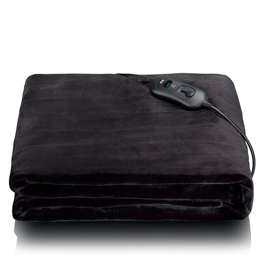 Melissa varmetæppe sort 180x130 cm