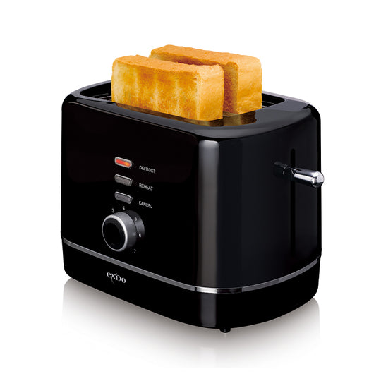 Exido brødrister 2 skiver sort