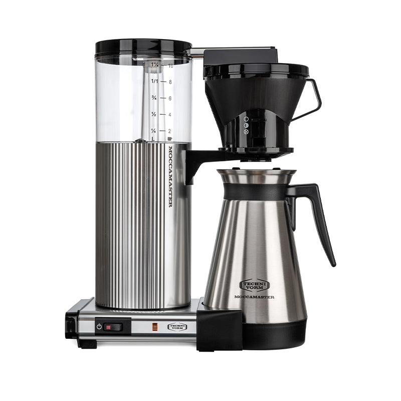 Moccamaster CDT 10 polished silver med termokande 1450 watt