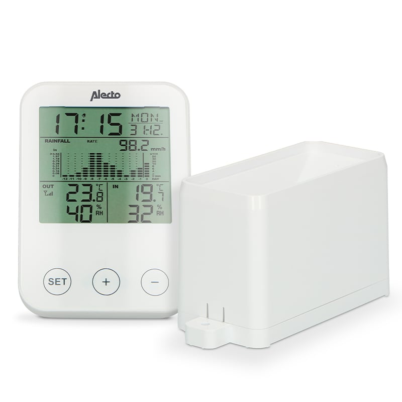 Alecto WS-1200 Vejrstation m. regn-og fugtighedsmåler