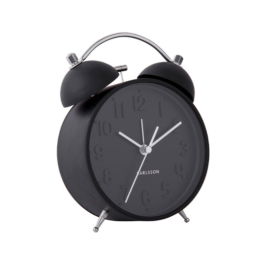 Karlsson Iconic vækkeur sort Ø11 cm