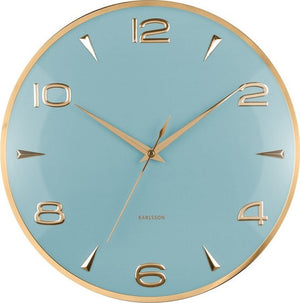 Karlsson Sienna Glow Vægur - Misty blue Ø41 cm
