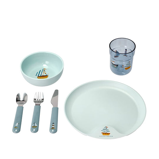 Mepal Mio Sailors Bay børnesæt blå 6 dele