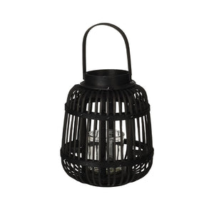 Lanterne bambus sort H24 cm