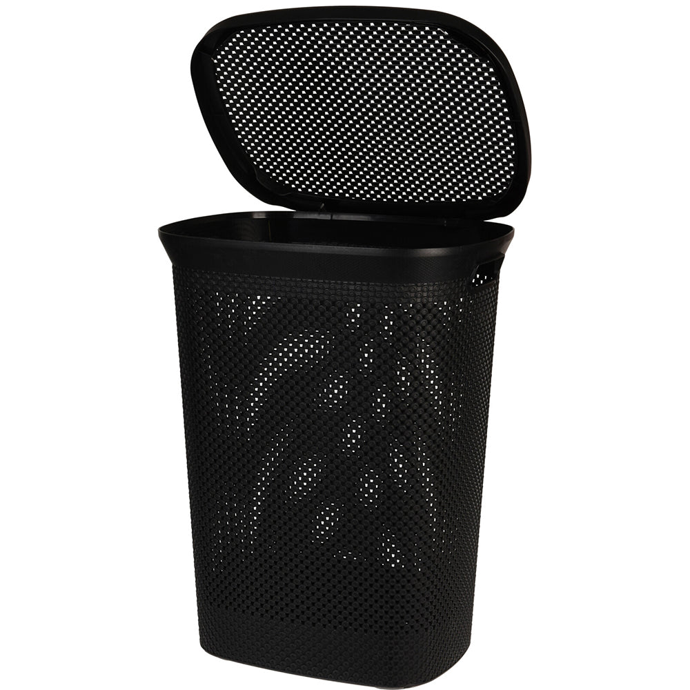 Vasketøjskurv 60 L – Sort