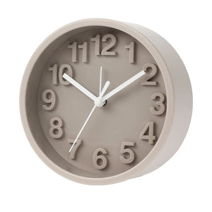 Vækkeur taupe Ø13.5 cm