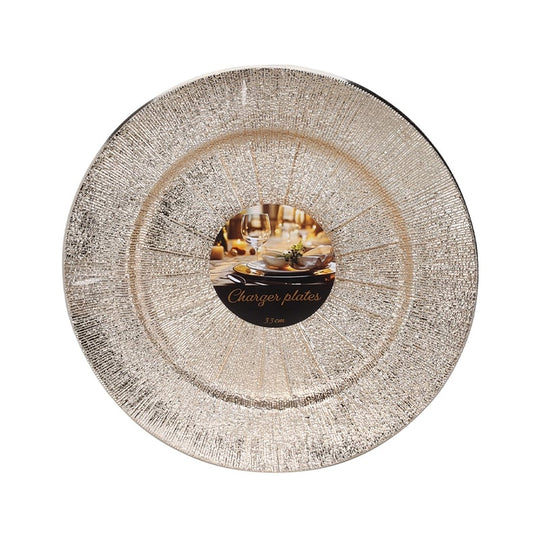 Dækketallerken sæt guld 4 stk