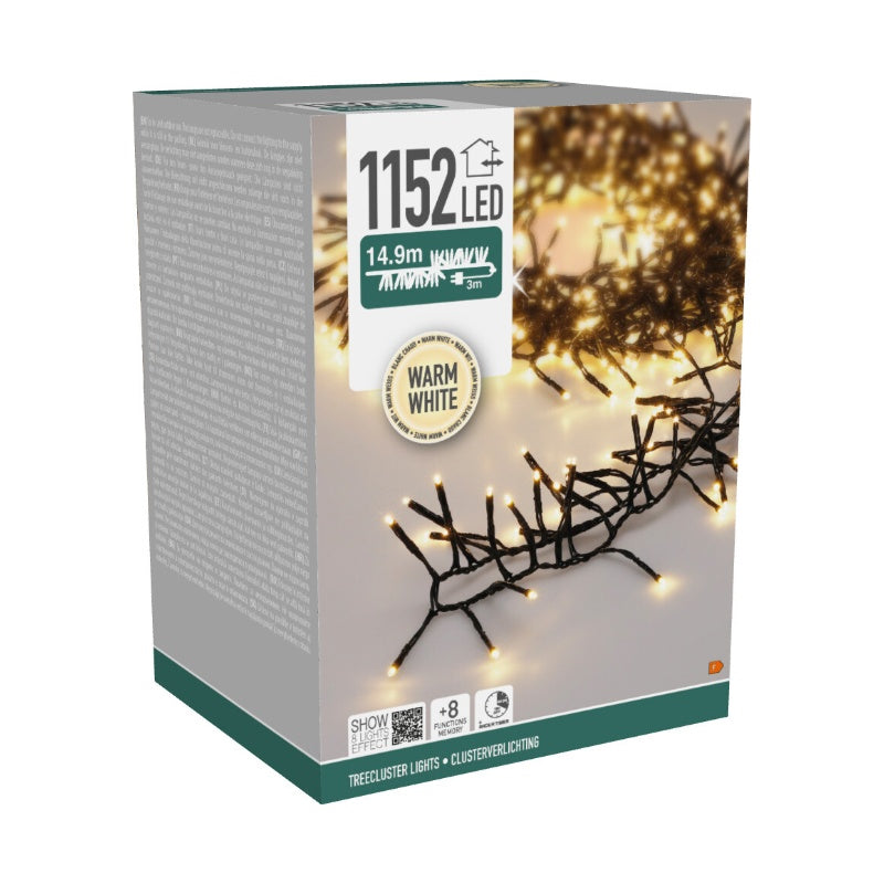 Klynge lyskæde 1152 LED L 14,9 meter