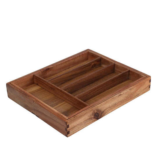Bestikbakke akacietræ 34x28 cm