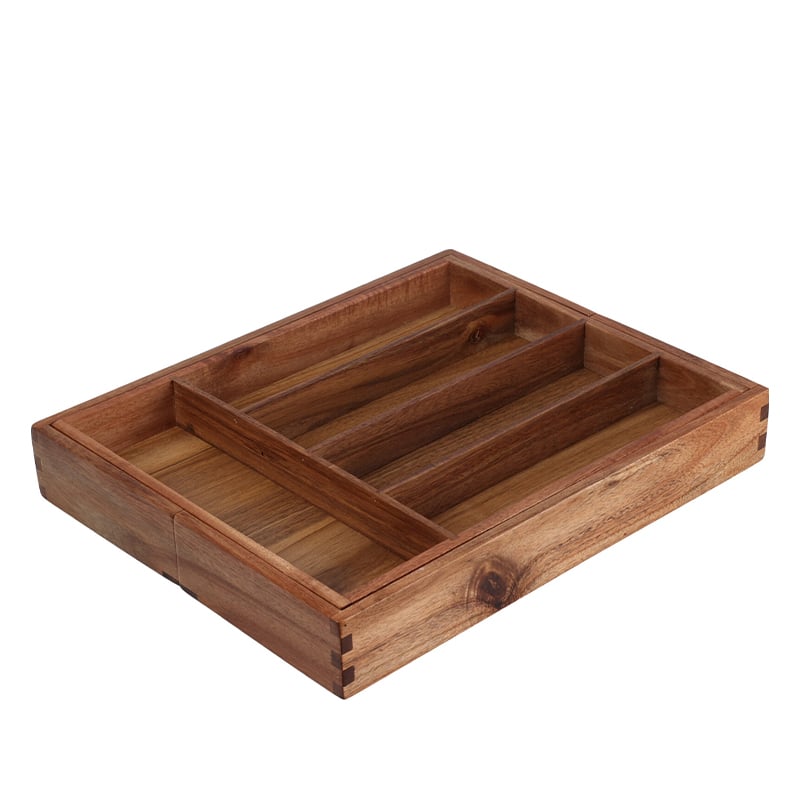 Bestikbakke akacietræ 34x28 cm