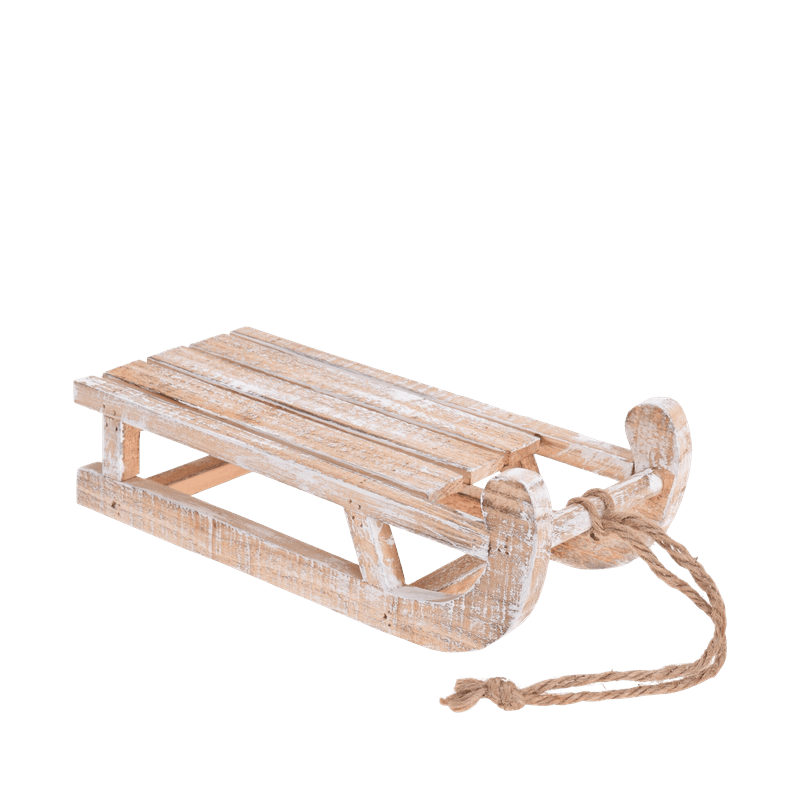 Slæde til dekoration 30x14x11 cm