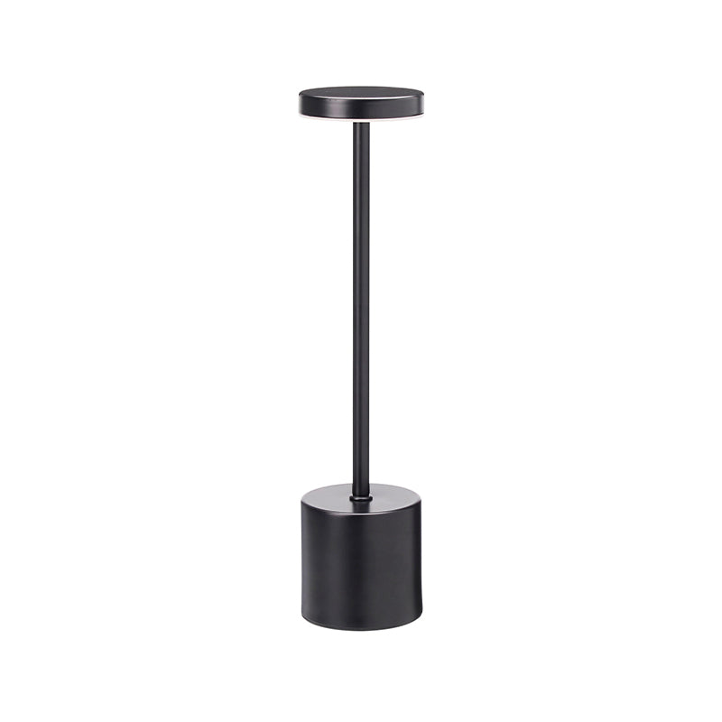 Bordlampe genopladelig sort H34,2 cm