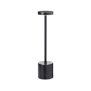 Bordlampe genopladelig sort H34,2 cm