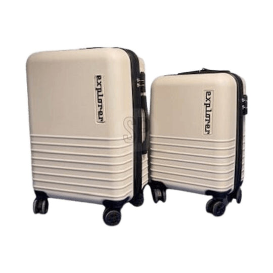 Kuffertsæt i beige 2 stk. 67 liter og 39 liter