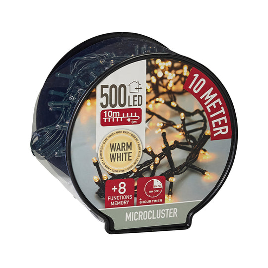 Snake lyskæde 500 LED varm hvid 10+3 meter